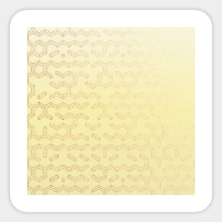 Golden filament honeycomb Sticker